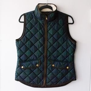 Plaid Quilted Vest